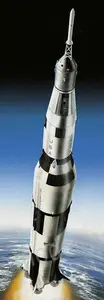 Apollo 11 Saturn V Rocket, z farbami