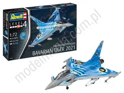 Niemiecki myśliwiec Eurofighter Typhoon "The Bavarian Tiger 2021"