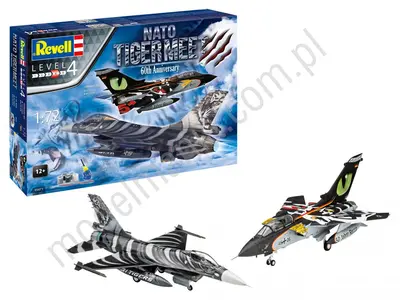 Zestaw upominkowy NATO Tiger Meet - 60 rocznica. Tornado i F-16 (z farbami)