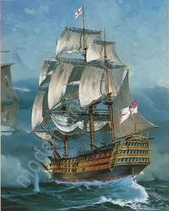 Okręt Victory, Bitwa pod Trafalgarem (z farbami)