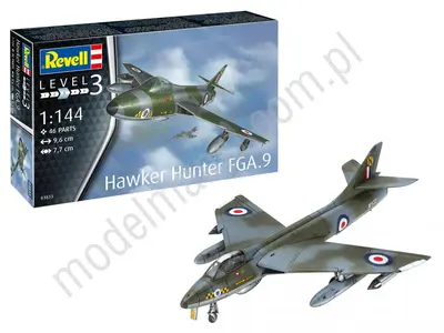 Brytyjski myśliwiec Hawker Hunter FGA.9 (z farbami)