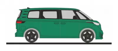 Volkswagen ID. Buzz People zielony metalik liść laurowy