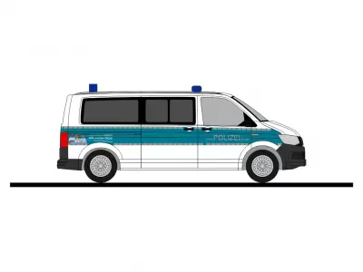 Volkswagen T6 Policja Nadrenia-Palatynat