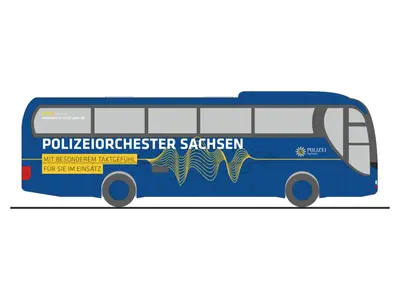 MAN Lion's Coach Polizeiorchester Sachsen, policja, orkiestra