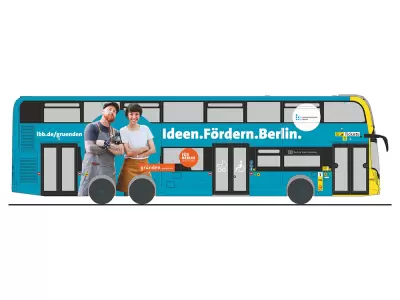 Alexander Dennis Enviro 500 BVG autobus piętrowy IBB Förderbank Berlin