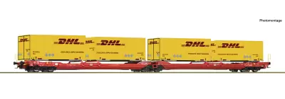 Wagon przegubowy podwójny kontenerowy T3000e, DB AG