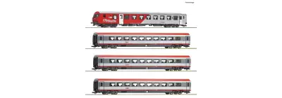 Zestaw 4 wagonów pociągu IC 515 „Hahnenkamm“