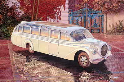 Niemiecki autobus Opel Blitzbus Ludewig "Aero" (1938)
