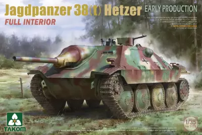 Niemieckie działo pancerne Jagdpanzer 38(t) Hetzer, wersja wczesna, z wnętrzem