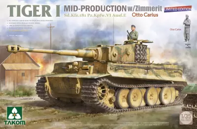 Tiger I Sd.Kfz.181 Mid-Production w/Zimmerit Limited Edition Otto Carius
