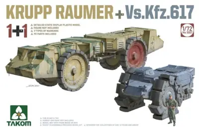 Zestaw 2 trałów minowych Krupp Räumer i Vs.Kfz. 617