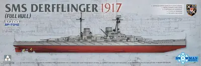 Niemiecki krążownik liniowy SMS Derfflinger 1917 (cały kadłub)