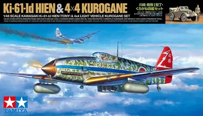 Japoński myśliwiec Kawasaki Ki-61-Id Hien (Tony) i 4x4 Light Kurogane