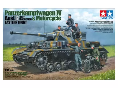 Czołg Panzerkampfwagen IV Ausf.G Early Production & Motorcycle Set