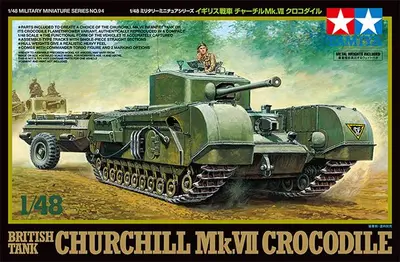 Brytyjski czołg ciężki z miotaczem ognia Churchill Mk.VII Crocodile