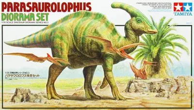 Dinozaur Parasaurolophus Diorama