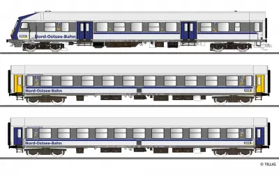 Zestaw 3 wagonów osobowych Nord-Ostsee-Bahn