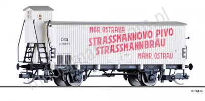Wagon towarowy kryty chłodnia piwna „Strassmannbräu Mährisch Ost"