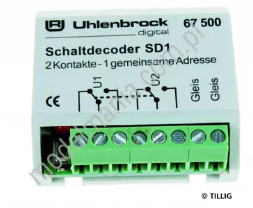 Dekoder funkcyjny 2x DCC (semafory)