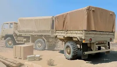 Amerykańska przyczepa do cieżarówki M1082 LMTV