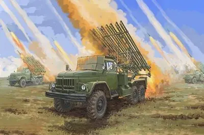 Sowiecka samobieżna wyrzutnia rakiet (2B7R) BM-13NMM