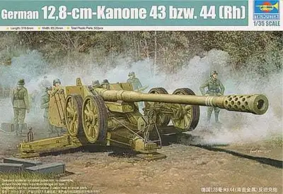 Niemieckie działo przeciwpancerne 128mm Pak44 Rhien