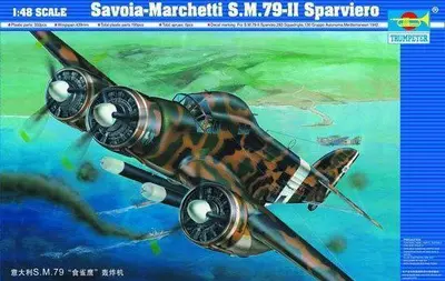 Włoski bombowiec Savoia Marchetti 79 Sparviero