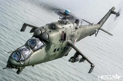 Polski śmigłowiec szturmowy Mi-24D Hind-D