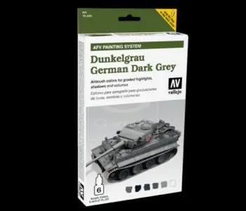 Zestaw farb 6x8ml AFV Camouflage System: German Dark Grey Armour