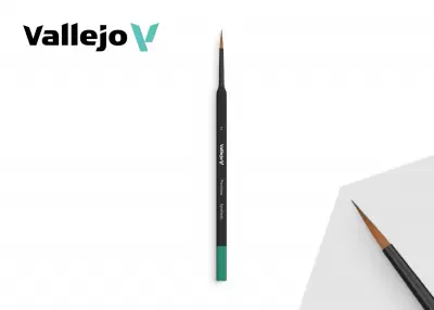 VALLEJO B03002 - Pędzel - Precision - Round Synthetic Brush, Triangular Handle No. 2