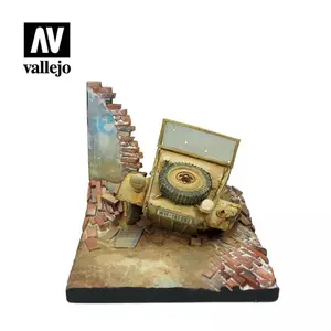 Vallejo Scenics Kubelwagen Base (Front), Diorama z przednim fragmentem pojazdu