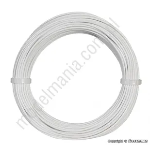 Pierścień kablowy 0,14 mm², 10 m, biały