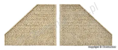 Ściana oporowa wykonana z kamienia artystycznego (do 48600), 2 sztuki