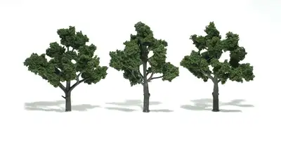 Drzewa, ciemna zieleń 10,1-12,7cm / 3szt.