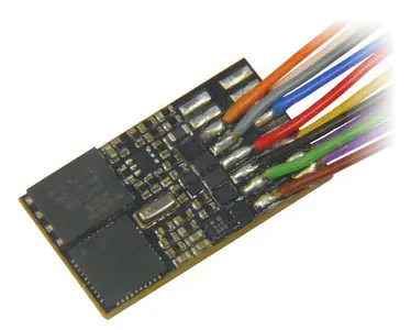 Dekoder jazdy i dźwięku MX648F (1W) DCC 6-pin z przewodami